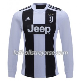 Juventus Matchtröjor Hemma Fotbollströja 2018-2019 Långärmad